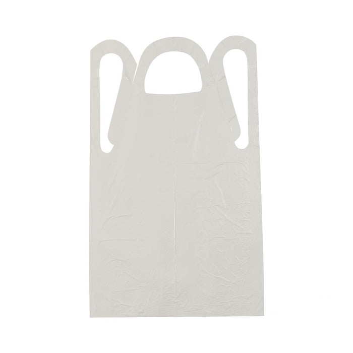 Medline NON24272Z Medline Disposable Polyethylene Adult Aprons, 24" x 42", Box of 100