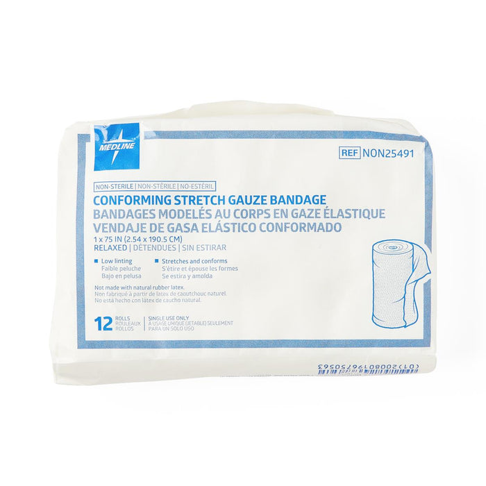 Medline Non-Sterile Conforming Stretch Gauze Bandages