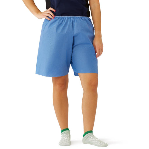 Medline NON27209XXL Medline Multilayer Disposable Exam Shorts, SHORTS,EXAM,MULTI-LYR,ELST WAIST,BLUE,2X, Case of 30