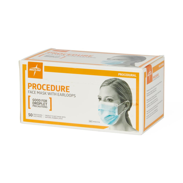 Medline Basic Procedure Face Mask with Ear Loops