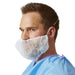 Medline NONSH400 Medline Head and Beard Covers, White, Case of 1000