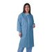 Medline NONSW400XXL Knit-Cuff Multilayer SMS Lab Coats with Traditional Collar, Blue, 2XL