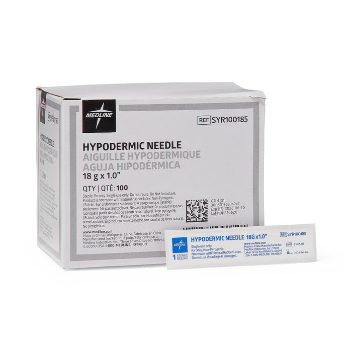 Medline Standard Hypodermic Needles