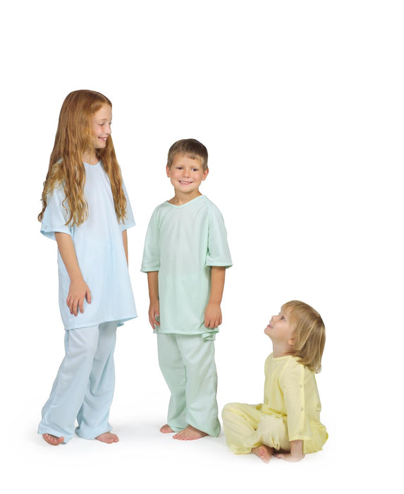 Medline MDT011281S Comfort-Knit Pediatric Gowns, Yellow, S