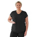 Medline 4805BLKXXXL Monroe AVE Women's Scrub Tops, TOP,SCRUB,AVE,WMN,MONROE,BLK,3XL, 1 Each