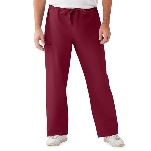 Medline 950JWNXXXL-CM ComfortEase Unisex Nonreversible Cargo Pants with Drawstring, Regular, Wine