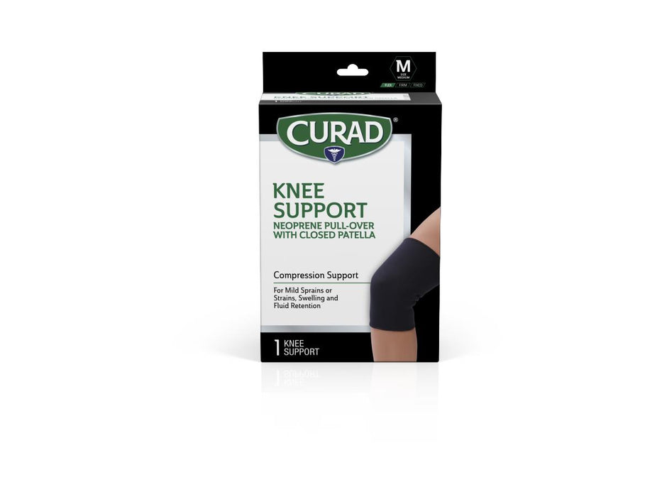 CURAD Neoprene Pull-Over Knee Supports with Closed Patella