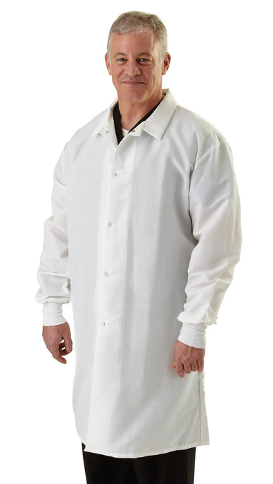 Medline Protective Static and Fluid-Resistant Barrier Lab Coats
