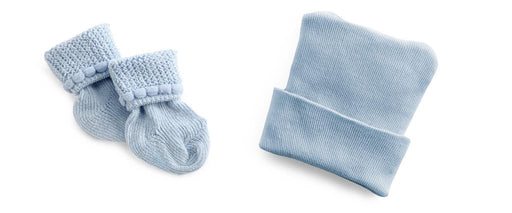 Medline MDT211432B Medline Infant Cap and Bootie Sets, SET,WARMER,HEAD,FOOT,BLUE, 12 Each / Dozen