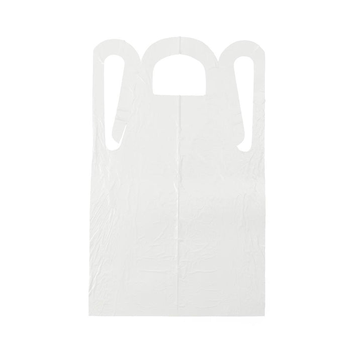 Medline NON24274Z Medline Disposable Polyethylene Adult Aprons, 28" x 46", Box of 100