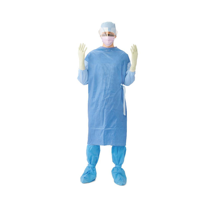 Medline DYNJP2208 Sterile Poly-Reinforced Breathable Film Sleeve Eclipse Gown, GOWN,ECLIPSE,POLYRNF,BRTHSLV,XL,30/CS, Case of 30