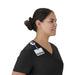 Medline 4865BLKM Staten AVE Women's Yoga-Style Scrub Tops, TOP, SCRUB, AVE, WMN, STATEN, BLK, M, 1 Each