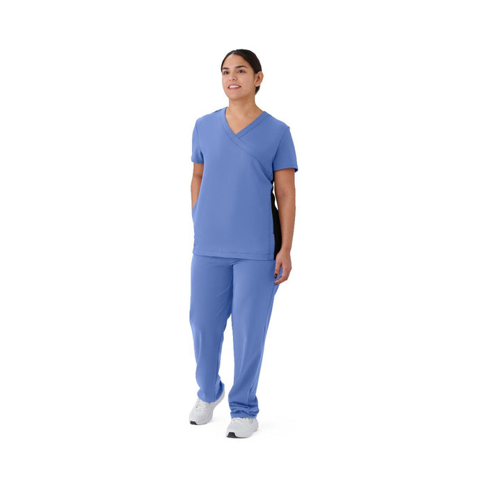 Medline 4865CBLL Staten AVE Women's Yoga-Style Scrub Tops, TOP, SCRUB, AVE, WMN, STATEN, CBL, L, 1 Each