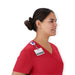 Medline 4865REDXL Staten AVE Women's Yoga-Style Scrub Tops, TOP, SCRUB, AVE, WMN, STATEN, RED, XL, 1 Each