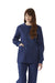 Medline 8832JNTXS ComfortEase Unisex Crew-Neck Warm-Up Jackets, Midnight Blue, XS