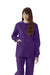 Medline 8832JPPS ComfortEase Unisex Crew-Neck Warm-Up Jackets, Purple, S