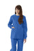 Medline 8832JRL4XL ComfortEase Unisex Crew-Neck Warm-Up Jackets, Royal Blue, 4XL