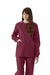 Medline 8832JWNXXXL ComfortEase Unisex Crew-Neck Warm-Up Jackets, Wine, 3XL