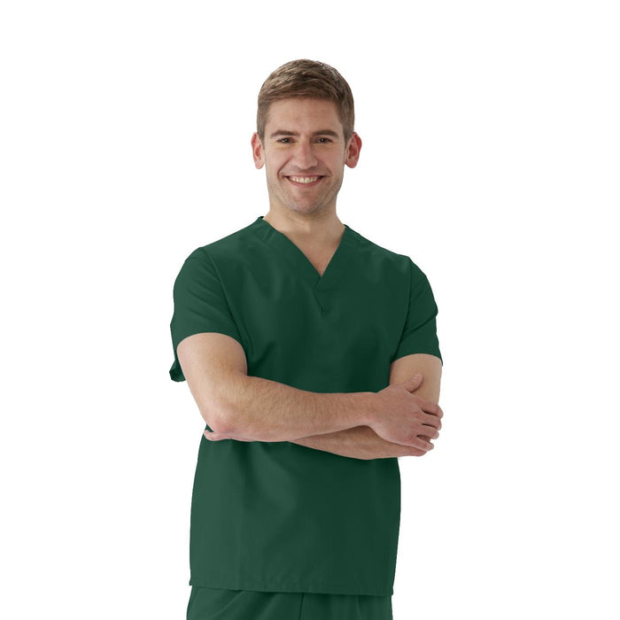 Medline AngelStat Unisex Pocketless Reversible Scrub Tops