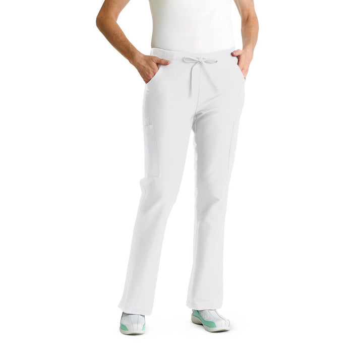 Medline ComfortEase Women's Modern Fit Cargo Scrub Pants Petite And Tall