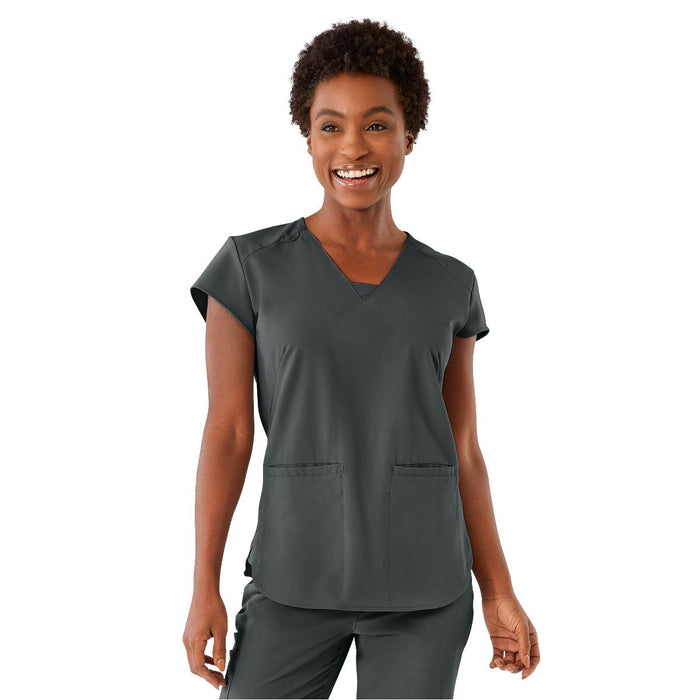 Medline 4805CHRXS Monroe AVE Women's Scrub Tops, TOP,SCRUB,AVE,WMN,MONROE,CHR,XS, 1 Each