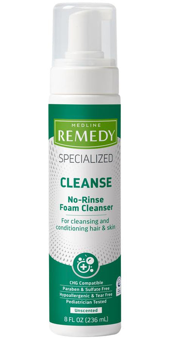 Medline Remedy Specialized No-Rinse Foam Cleanser