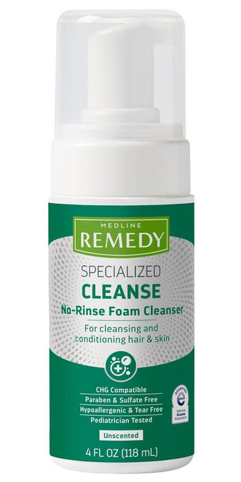 Medline Remedy Specialized No-Rinse Foam Cleanser