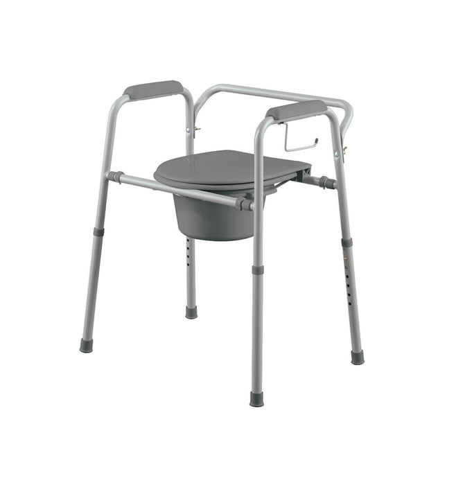 Medline Knockdown Steel Bedside Commode
