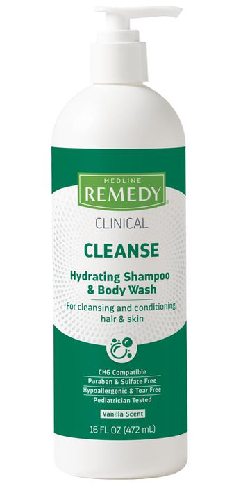 Medline Remedy Clinical Hydrating Shampoo and Body Wash