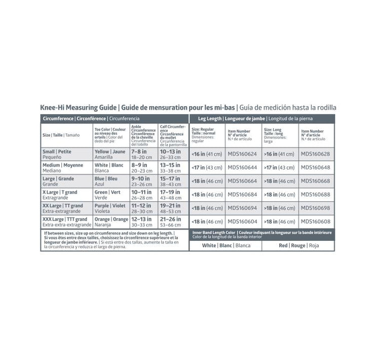 Medline Knee High Anti-Embolism Stockings