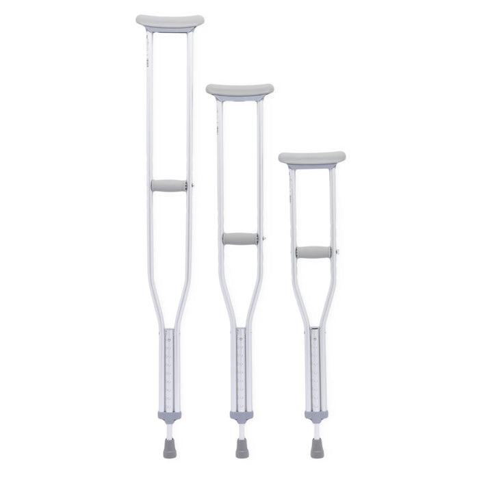 Medline Standard Aluminum Push-Button Crutches