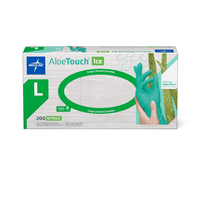 Medline AloeTouch ICE PF Nitrile Exam Gloves