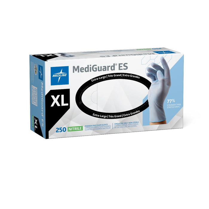 Medline MediGuard ES powder-free nitrile exam gloves, size XL, box of 250, view 4
