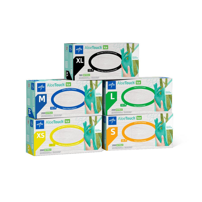 Medline AloeTouch ICE PF Nitrile Exam Gloves