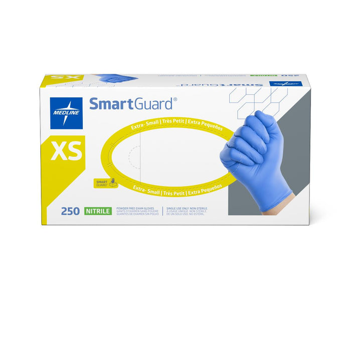 Medline SmartGuard Powder-Free Nitrile Exam Gloves