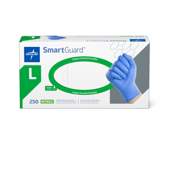 Medline SmartGuard Powder-Free Nitrile Exam Gloves