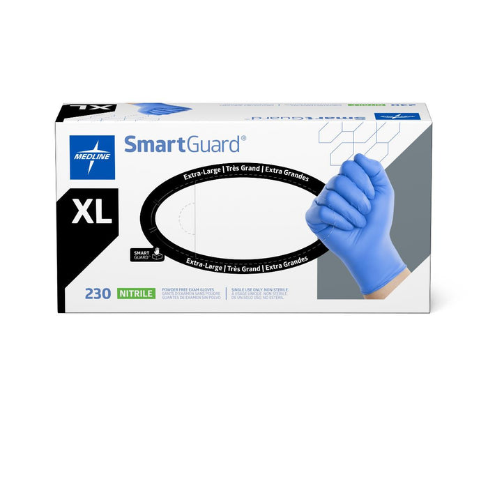 Medline SmartGuard Powder-Free Nitrile Exam Gloves