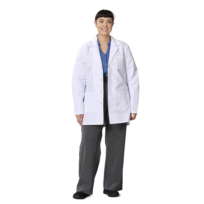 Medline Propel Unisex Consultation Length 4-Pocket Lab Coat