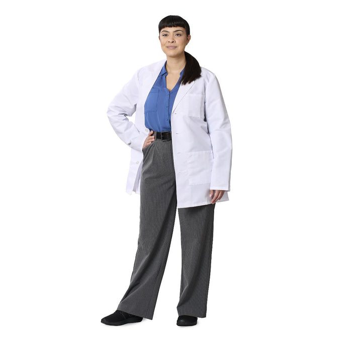 Medline Propel Unisex Consultation Length 4-Pocket Lab Coat