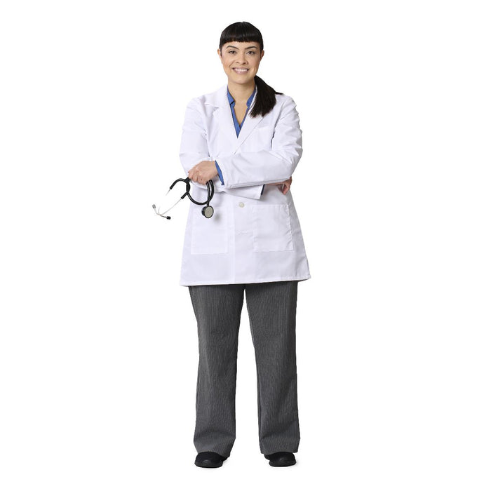 Medline Propel Unisex Consultation Length 4-Pocket Lab Coat