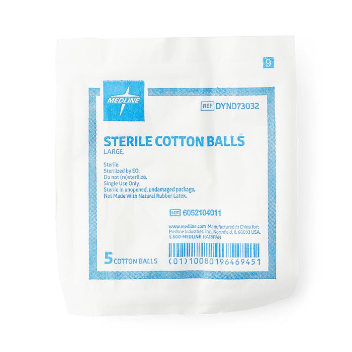 Medline Sterile Large Cotton Balls