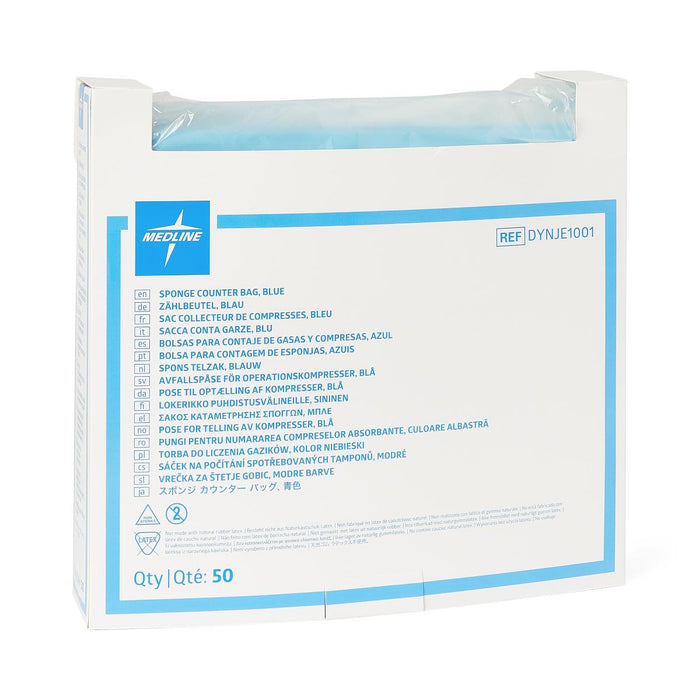 Medline Surgical Blue Sponge Counter Bag