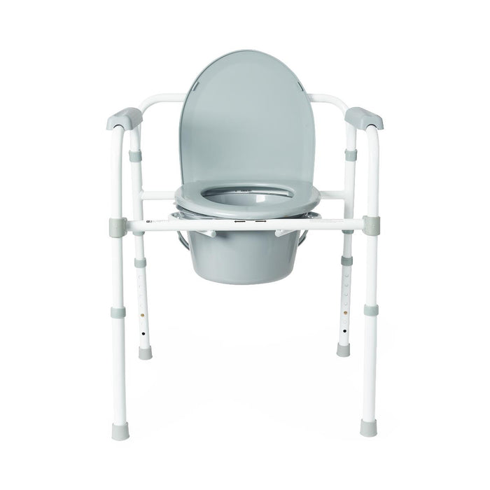 Medline Standard Steel 3-in-1 Folding Commode