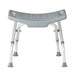 Medline folding shower chair without back, view 9