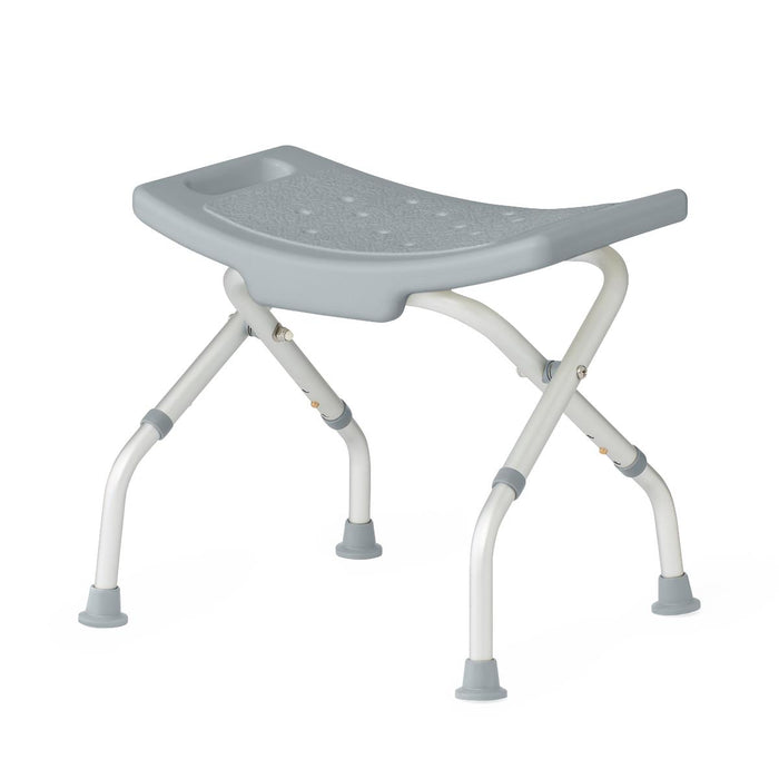 Medline folding shower chair without back, view 7