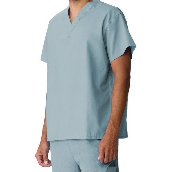 Medline AngelStat Unisex Pocketless Reversible Scrub Tops