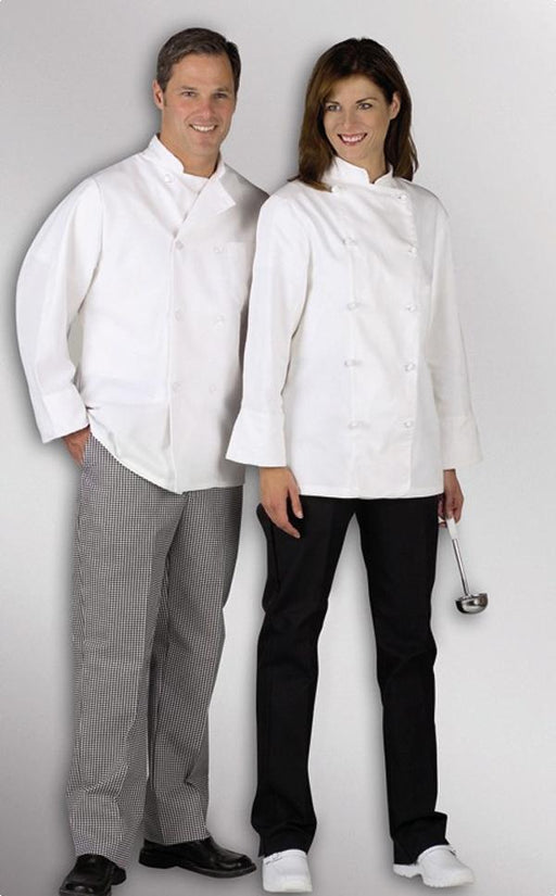 Medline MDT77502102 Medline Pearl Button Chef Coats, COAT,CHEF,UNISEX,L/S,PLAST BTTN,WHI,MED, 1 Each