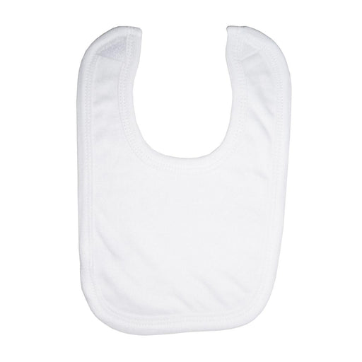 Medline MDTDDR1023 Medline Knit Infant Bibs, BIB,BABY,KNIT,WHT,WHITE TRIM, 12 Each / Dozen