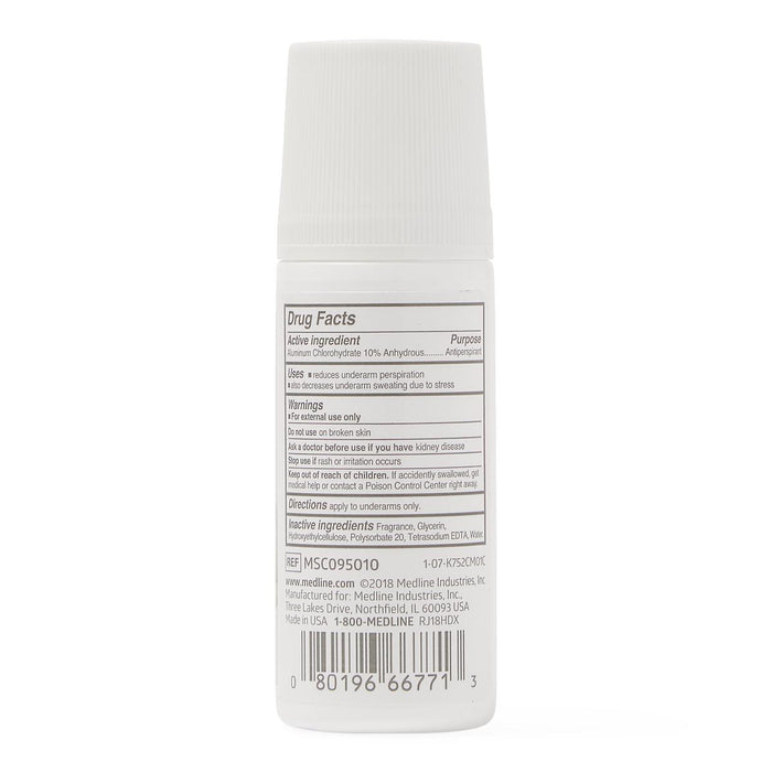 Medline MedSpa Roll-On Antiperspirant/Deodorant