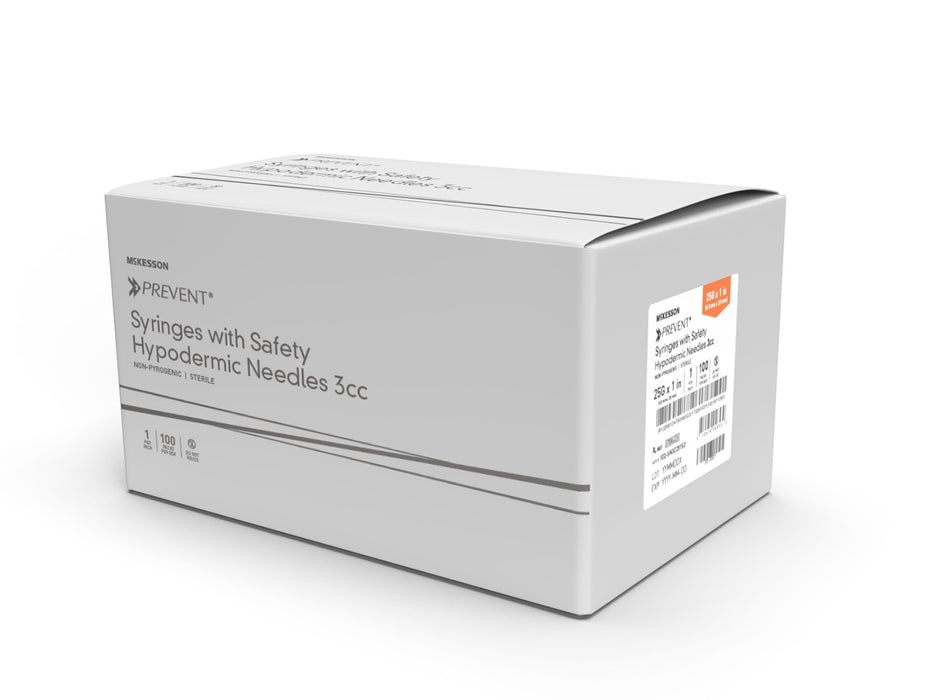 McKesson Prevent® 3cc Syringe with Safety Needle